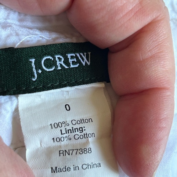 J. Crew Women’s Midi Dress Sz 0 Cotton Ivory Button Back Cottage core Western - Picture 2 of 13